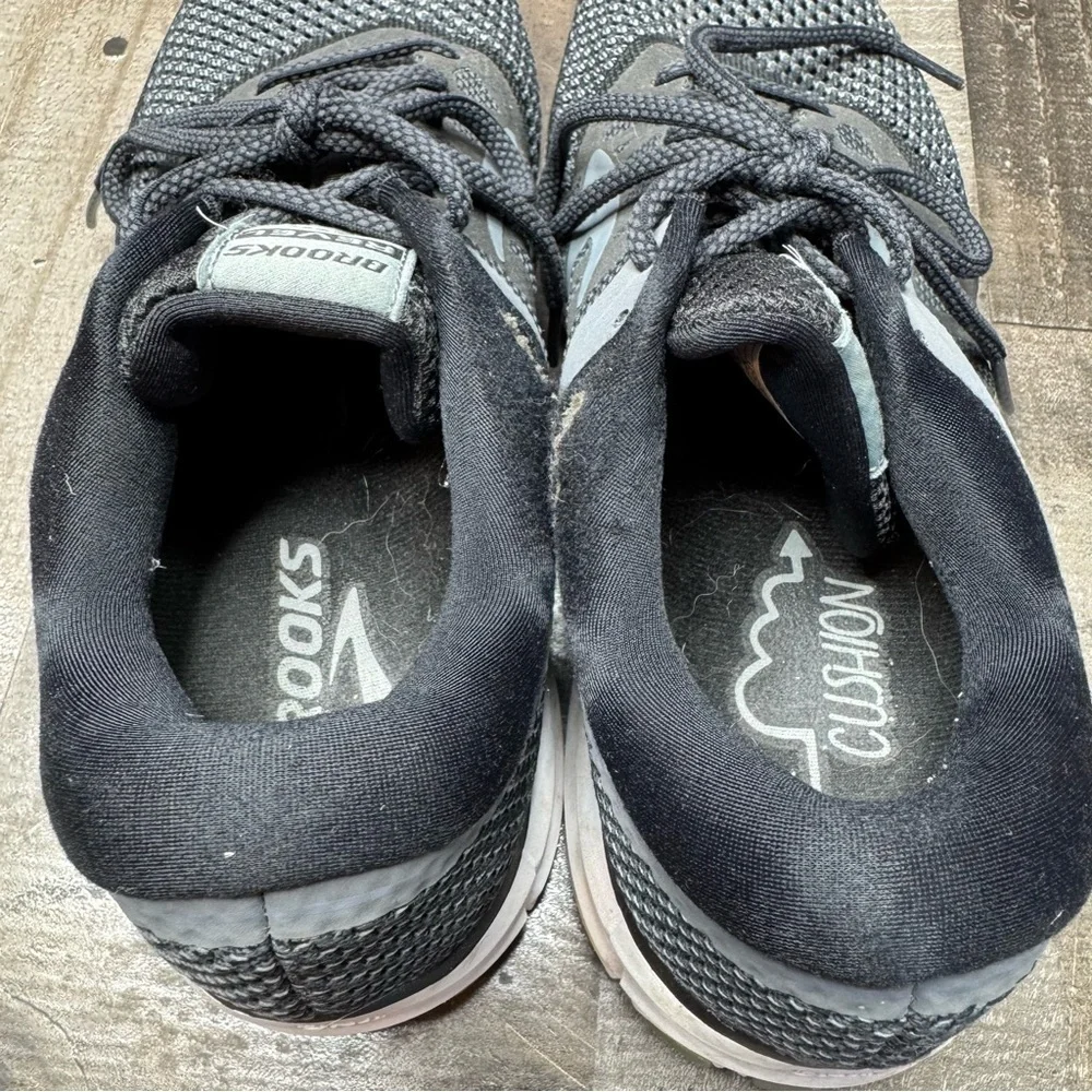 Brooks Dark Gray and Black Running Shoes
